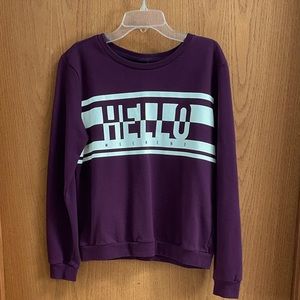 “Hello Weekend” sweatshirt